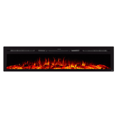 The Sideline 84" Recessed Electric Fireplace Touchstone