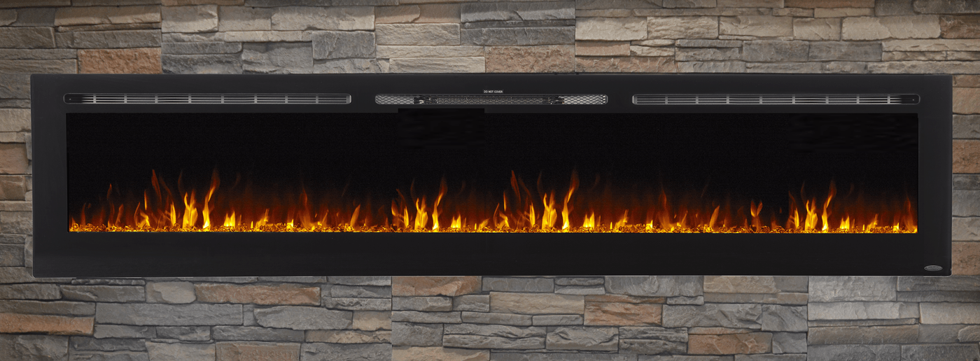 The Sideline 100" Recessed Electric Fireplace Touchstone