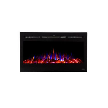 The Sideline 36 36" Recessed Electric Fireplace Touchstone