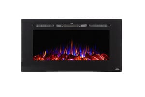 The Sideline 40" Recessed Electric Fireplace Touchstone