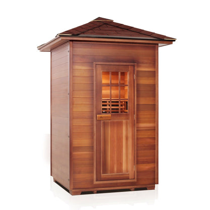 Enlighten Full Spectrum Infrared Sauna SIERRA - 2 Peak - 2 Person Outdoor Sauna