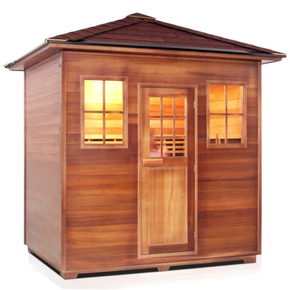 Enlighten Full Spectrum Infrared Sauna SIERRA - 5 Peak - 5 Person - Outdoor Sauna