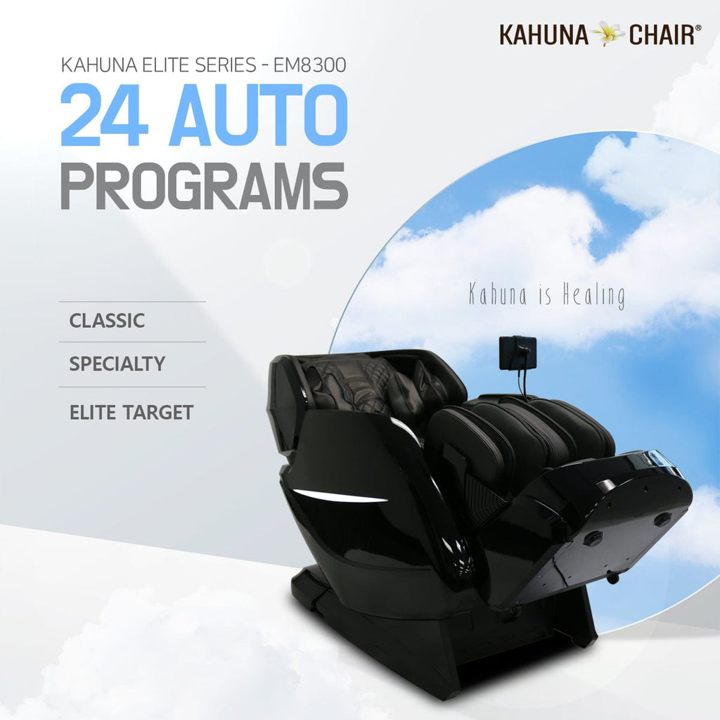 Kahuna Chair – EM 8300 [Black/Grey] - Massage Chair