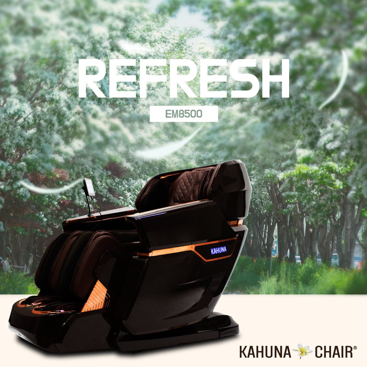 Kahuna Chair – EM 8500 [Brown/Darkbrown] - Massage Chair