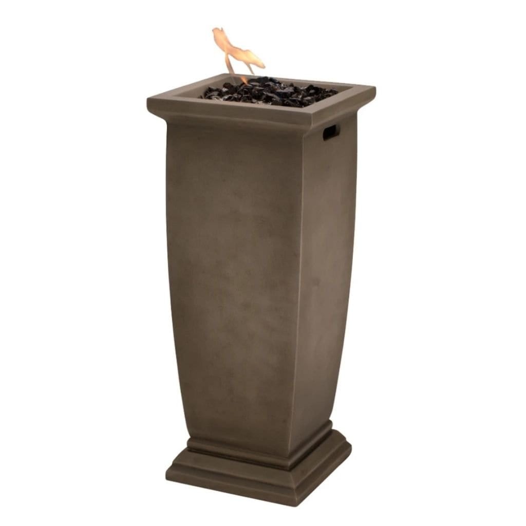 Fire Column MGO Gas Outdoor Fire Pit 28 X 11in Mr. Bar-B-Q Products