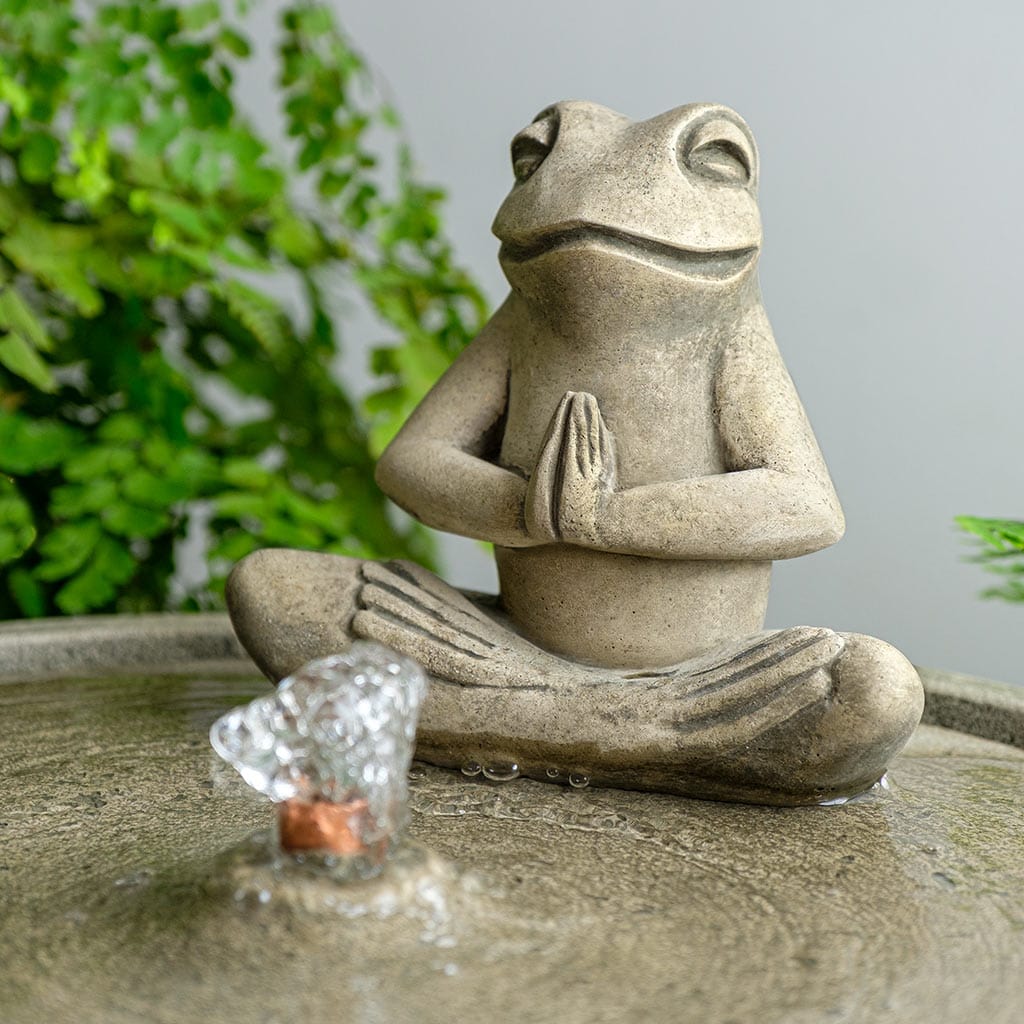Campania International Yoga Frog Fountain - FT-374