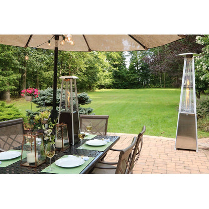 Patio Heater Hanover/HAN102SSL Pyramid Flame Glass patio heater Hanover