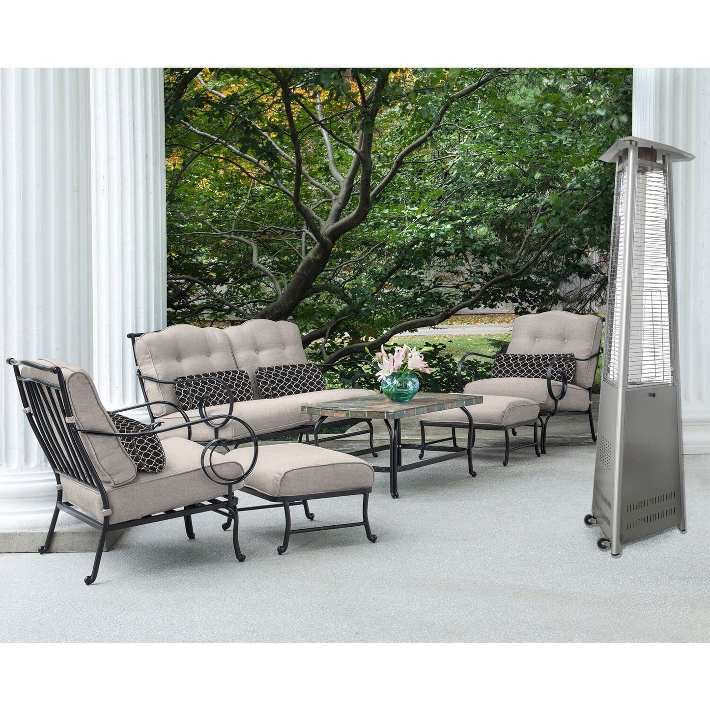 Patio Heater Hanover/HAN104SS-CV Triangle Patio Heater Hanover