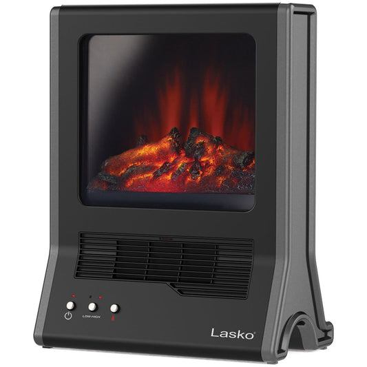 Heater Lasko/CA20100 Freestanding Fireplace Heater - Black Lasko