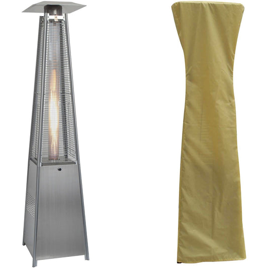 Patio Heater Hanover/HAN102SS-CV Pyramid Flame Glass patio heater Hanover