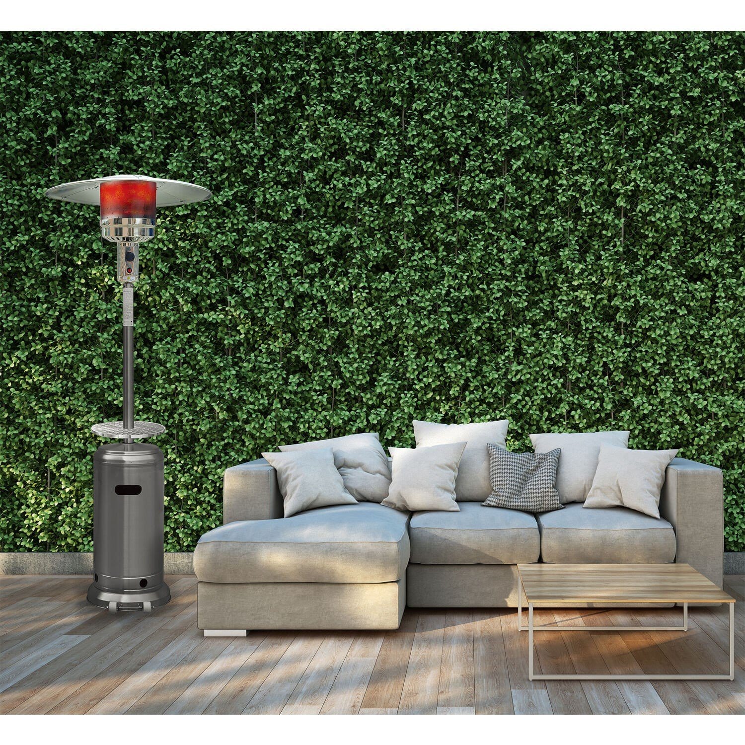 Hanover - Steel Umbrella Patio Heater, 7' tall, Propane, 48,000 BTU