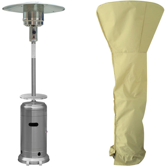 hanover han0204hb mini umbrella tabletop propane patio heater SUNHEAT Round Black Portable Cold evenings dont have to cut the night short Propane Patio Best Small Outdoor