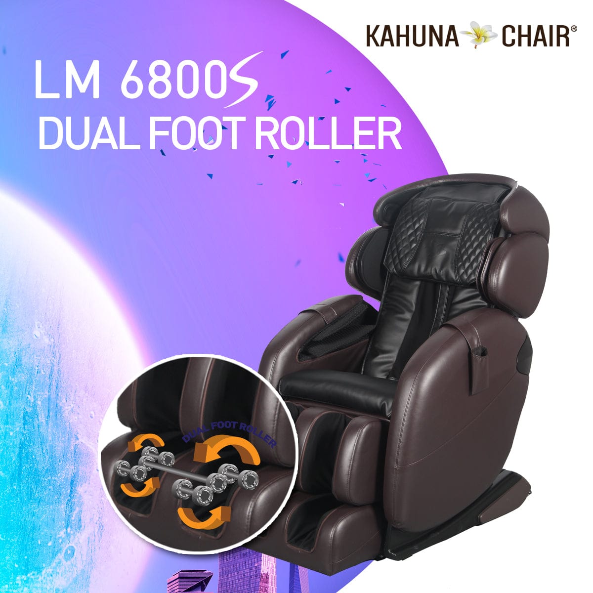 Kahuna Chair – LM 6800S [Black] - Massage Chair