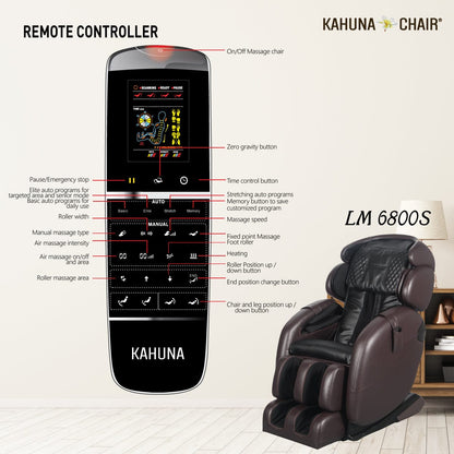 Kahuna Chair – LM 6800S [Black] - Massage Chair