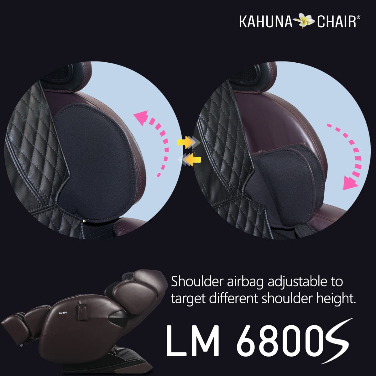 Kahuna Chair – LM 6800S [Black] - Massage Chair