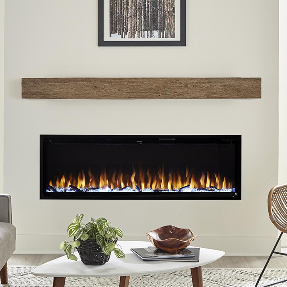 Sideline Elite Smart 60" WiFi-Enabled Recessed Electric Fireplace (Alexa/Google Compatible) Touchstone
