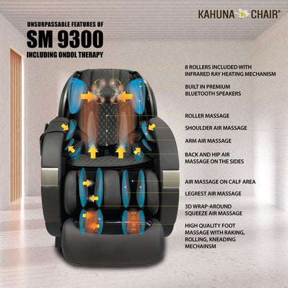 Kahuna Chair – SM 9300 [Black] - Massage Chair