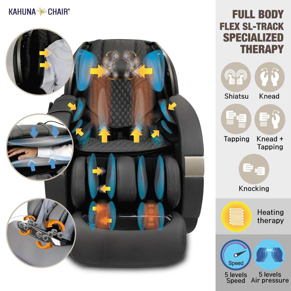 Kahuna Chair – SM 9300 [Black] - Massage Chair