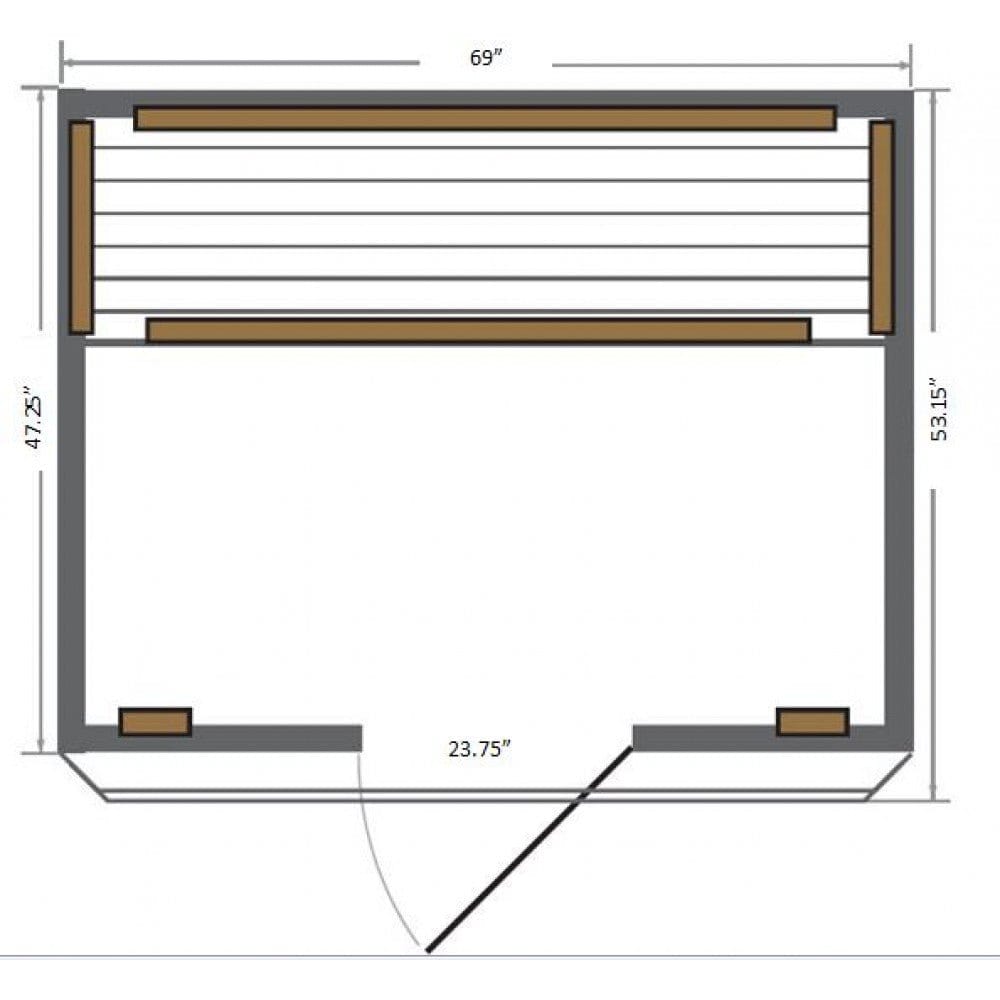 Sunray Sequoia 4-Person Indoor Infrared Sauna