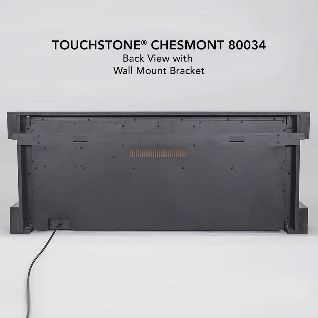 Chesmont Black 50" Wall Mount 3-Sided Smart Electric Fireplace (Alexa/Google Compatible) Touchstone