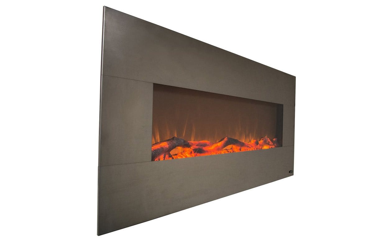 The Onyx Stainless 50" Wall Mounted Electric Fireplace Touchstone