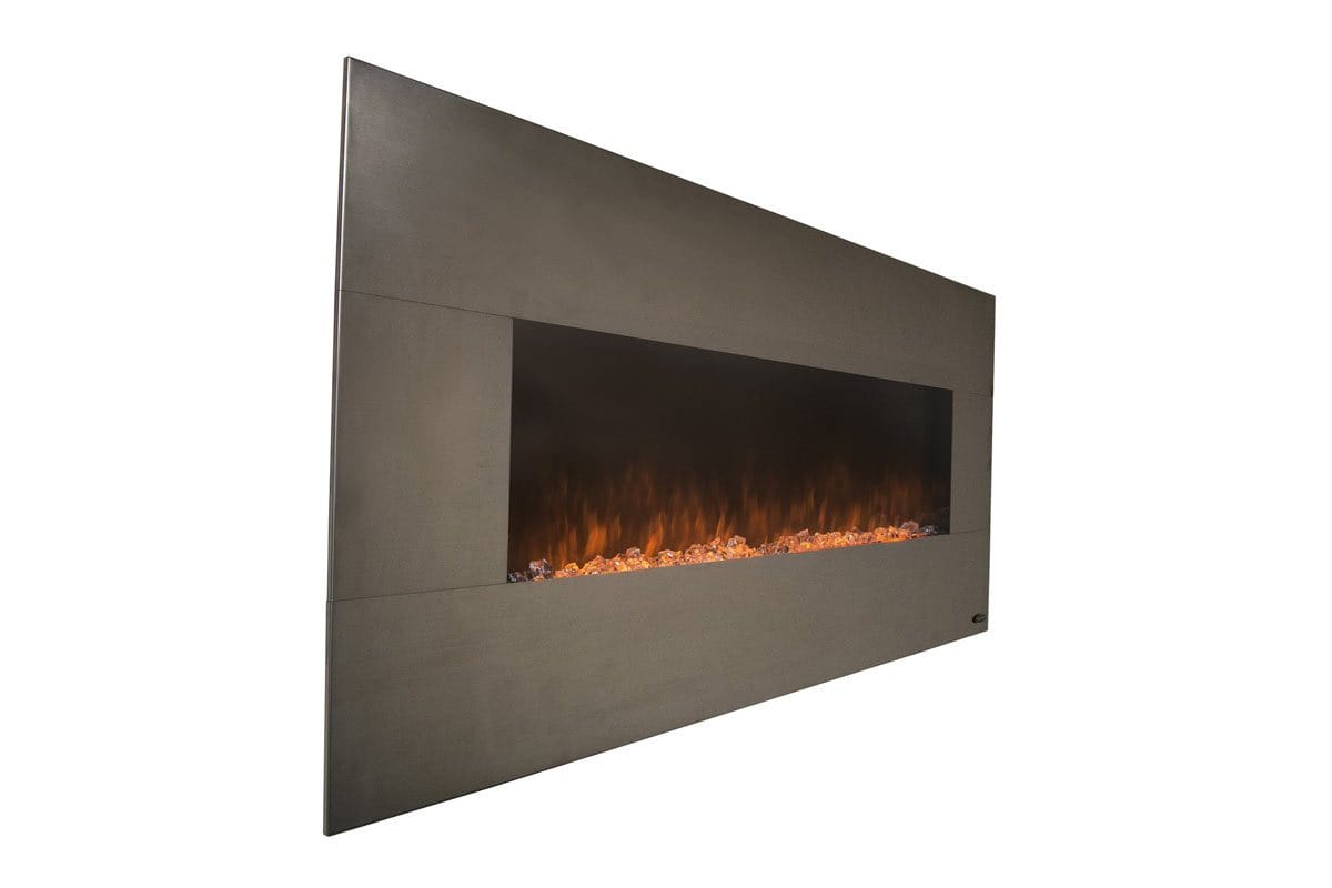 The Onyx Stainless 50" Wall Mounted Electric Fireplace Touchstone