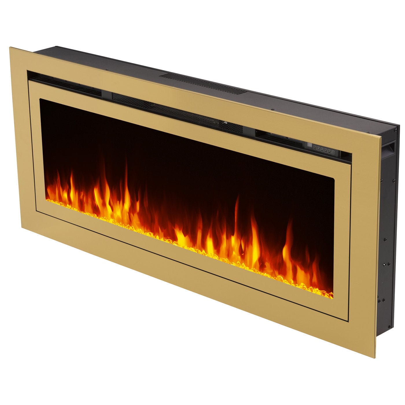 Sideline Deluxe Gold 50" 86275 Recessed Smart Electric Fireplace