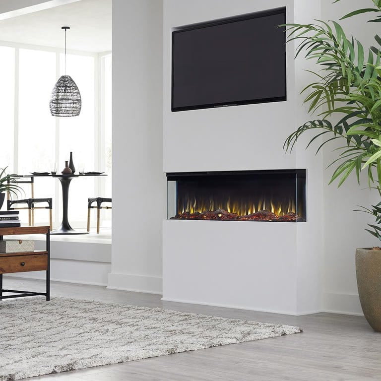 Sideline Infinity 3 Sided 50" WiFi Enabled Recessed Electric Fireplace 80045 (Alexa/Google Compatible) Touchstone