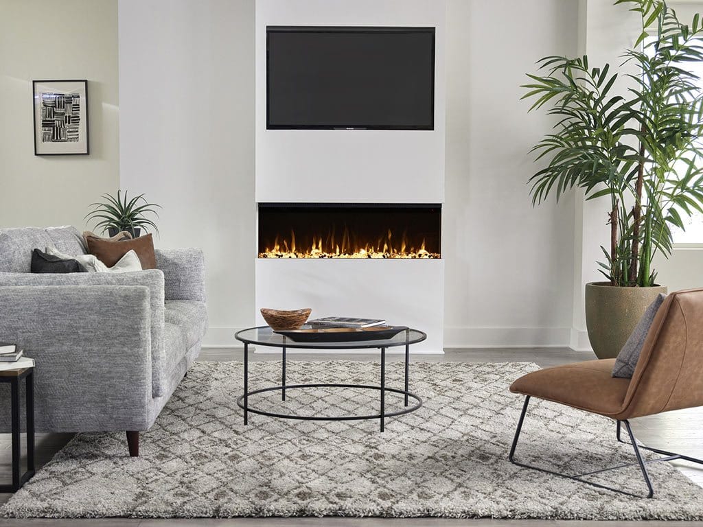 Sideline Infinity 3 Sided 50" WiFi Enabled Recessed Electric Fireplace 80045 (Alexa/Google Compatible) Touchstone